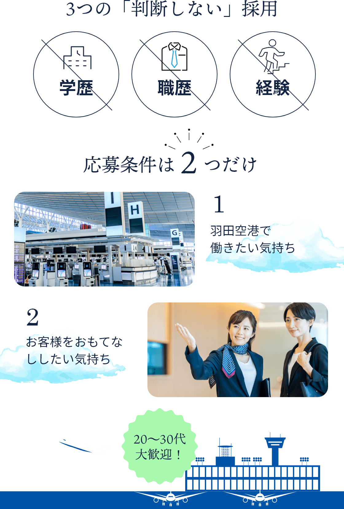 3つの判断しない採用